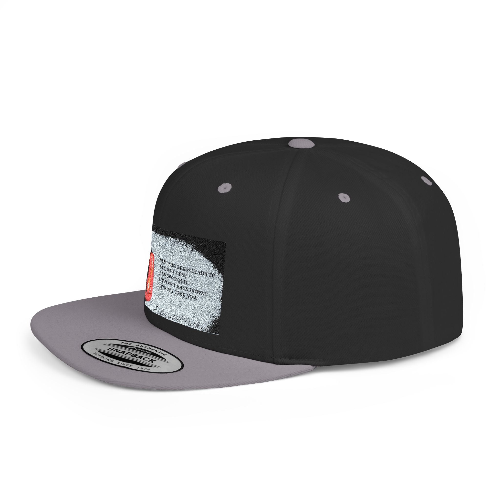 Stylish Flat Bill Snapback Hat, Trendy Cap for Summer Festivals, Unique Gift for Dads, Streetwear Accessory