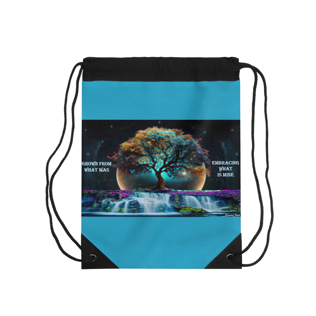Cosmic Tree Drawstring Bag | Spiritual Tote, Yoga Bag, Nature Lover Gift, Meditation Accessory, Eco-friendly Gym Bag