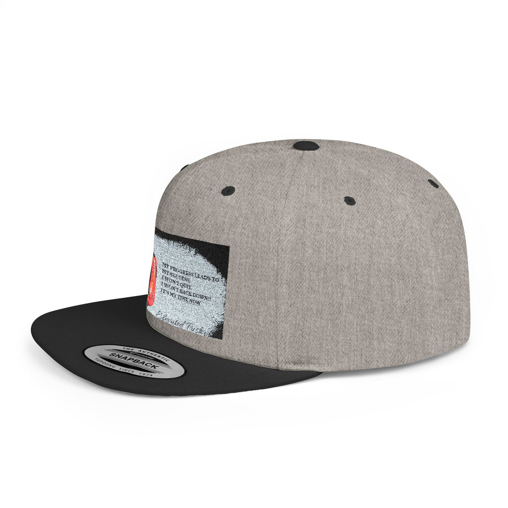 Stylish Flat Bill Snapback Hat, Trendy Cap for Summer Festivals, Unique Gift for Dads, Streetwear Accessory