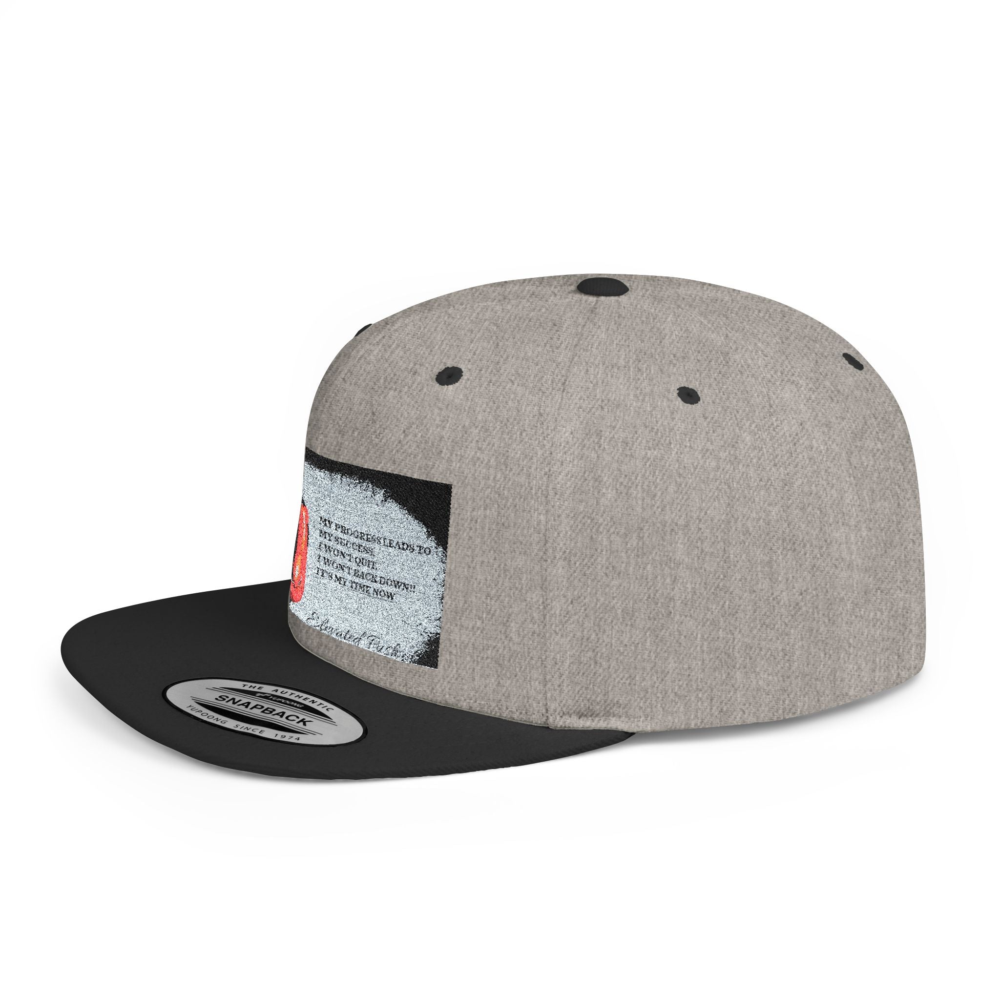 Stylish Flat Bill Snapback Hat, Trendy Cap for Summer Festivals, Unique Gift for Dads, Streetwear Accessory