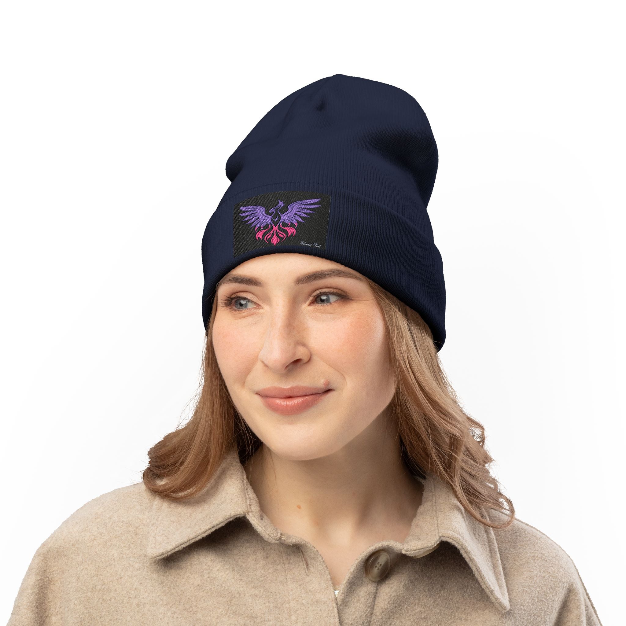 Embroidered Knit Beanie with Mythical Phoenix Design | Cozy Winter Accessory, Perfect Gift for Beanie Lovers, Unique Holiday Headwear, [...]