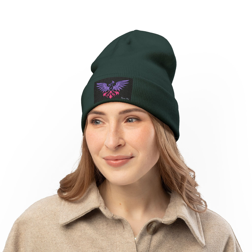 Embroidered Knit Beanie with Mythical Phoenix Design | Cozy Winter Accessory, Perfect Gift for Beanie Lovers, Unique Holiday Headwear, [...]