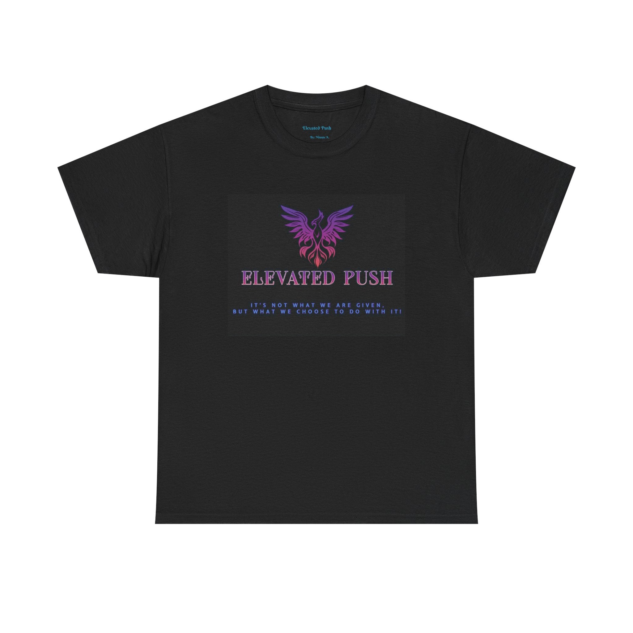 Elevated Push Inspirational Tee, Unisex Cotton Shirt, Motivational Apparel, Gift for Friends, Comfortable Statement Tee