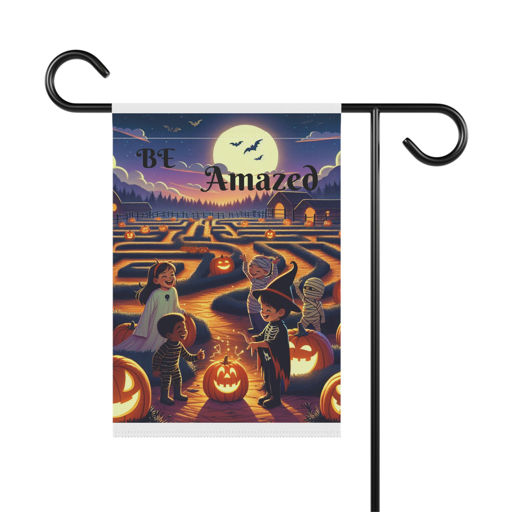 Halloween Garden Banner, Spooky Outdoor Decor, Fall Yard Decoration, Seasonal Home Accent, Trick or Treat Flag
