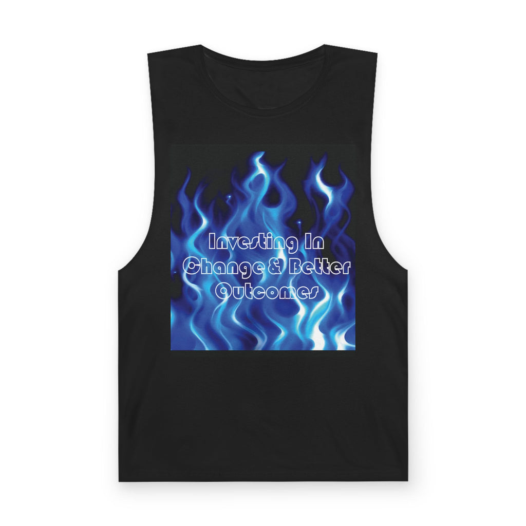 Investing in Change Unisex Tank Top, Motivational Workout Shirt, Summer Activewear, Gift for Entrepreneurs, Positive Vibes Apparel