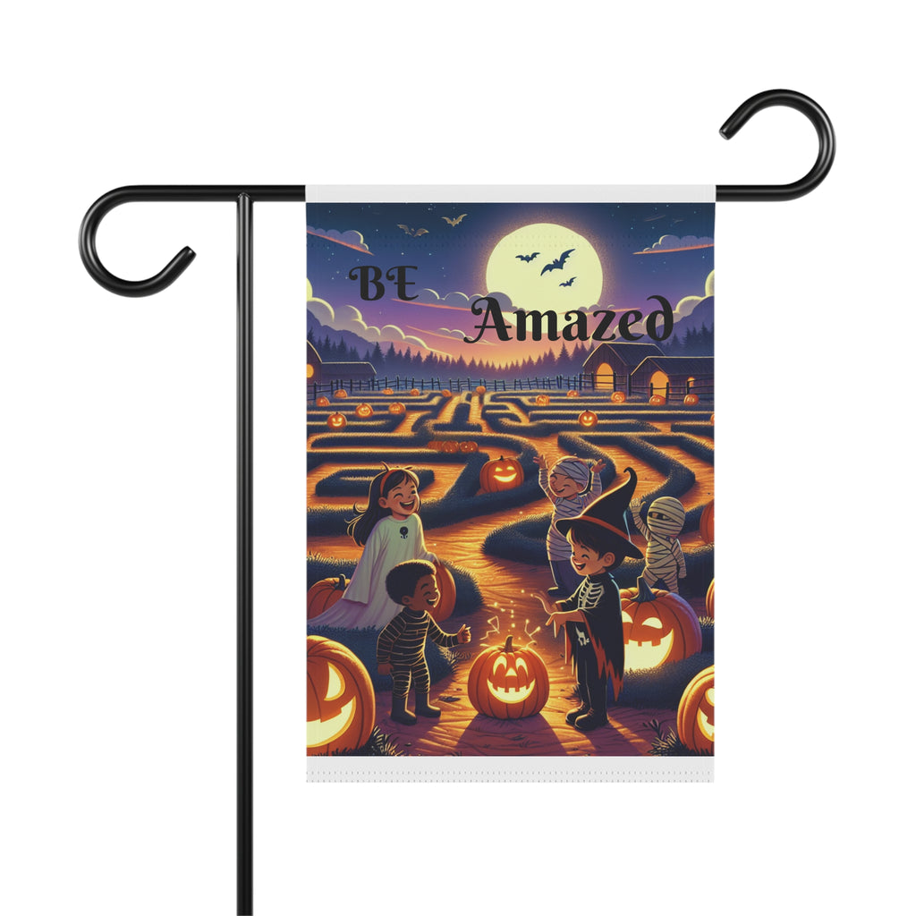 Halloween Garden Banner, Spooky Outdoor Decor, Fall Yard Decoration, Seasonal Home Accent, Trick or Treat Flag