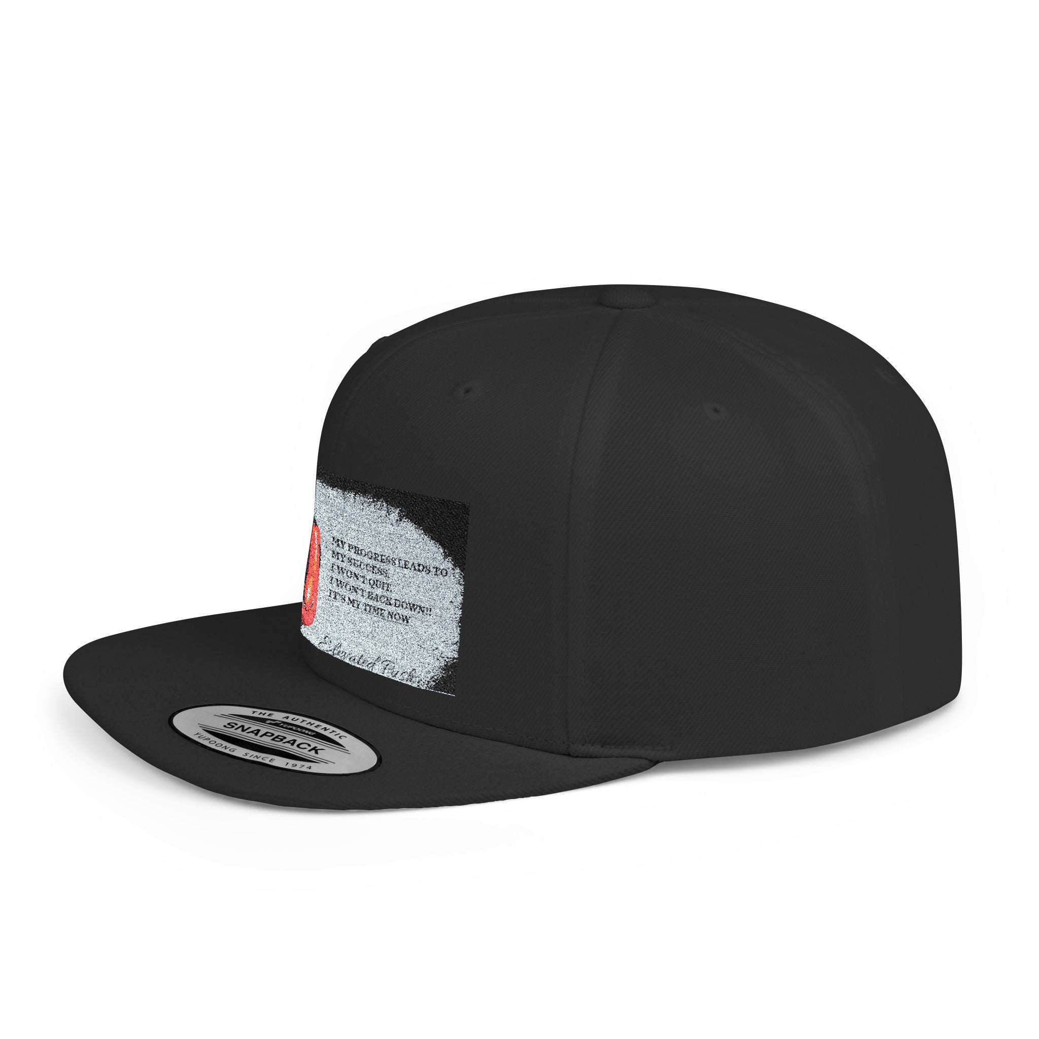 Stylish Flat Bill Snapback Hat, Trendy Cap for Summer Festivals, Unique Gift for Dads, Streetwear Accessory